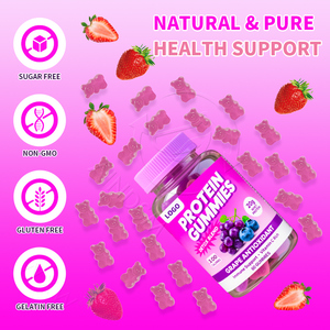 Gomas de proteínas más vendidas, gomitas de fuerza energética, suplementos herbales, dulces de crecimiento muscular - Product Image 6