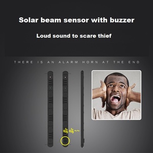 Detección de intrusión perimetral alarma Sensor de haz IR con energía solar inalámbrica de ocho haces - Product Image 5