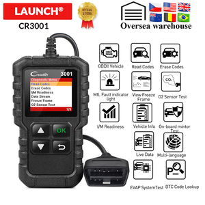 Launch X431 <span class=keywords><strong>Creader</strong></span> <span class=keywords><strong>3001</strong></span>, Lector de Códigos <span class=keywords><strong>OBD2</strong></span> Completo para Motor, Herramienta de Diagnóstico OBDII CR3001, Escáner con Apagado del Motor, Actualización Gratuita, Pk ELM327 - Product Image 2