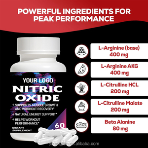Label pribadi pra olahraga L Arginine, dan L Citrulline terbaik nitrit oksida suplemen terbaik kapsul oksida nitrat - Product Image 3