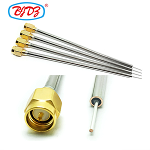 <span class=keywords><strong>C</strong></span>âbles en queue de cochon RF à bas prix d'usine Assemblage de <span class=keywords><strong>c</strong></span>âble dénudé à extrémité libre mâle SMA 0.141 Sondes en acier semi-rigide RG402 PTFE isolé - Product Image 1
