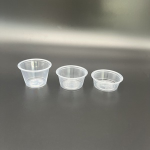 ถ้วยพลาสติกทำซุปใช้แล้วทิ้งขนาด1.5ออนซ์2ออนซ์2.5ออนซ์สำหรับร้านอาหาร - Product Image 2