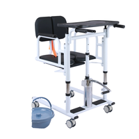 Chaise de transfert hydraulique manuelle la plus vendue, lève-malade pour la maison avec commode