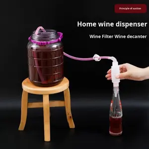 Verseur automatique de siphon de <span class=keywords><strong>vin</strong></span> auto-amorçant Pot de filtre à <span class=keywords><strong>vin</strong></span> domestique avec pompe à liqueur Outil de verseur de pot de <span class=keywords><strong>vin</strong></span> en plastique - Product Image 6