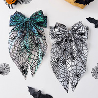 Pinzas para el pelo con diseño de telaraña de Halloween para mujer, pasadores góticos con flecos, accesorios para el cabello para disfraces de fiesta de cosplay