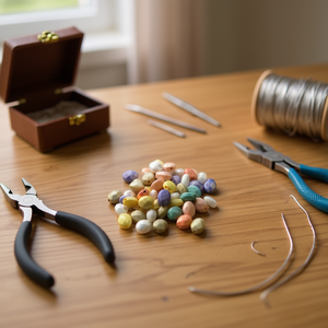 Ilan Abalorios Perline ovali 8x10mm colori pastello 50 pezzi per la creazione di gioielli - Product Image 3