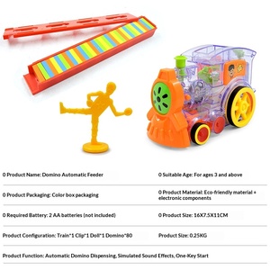 Train <span class=keywords><strong>électrique</strong></span> de dominos de style TikTok, distributeur automatique de cartes, modèle 2006A, boîte couleur - Product Image 4