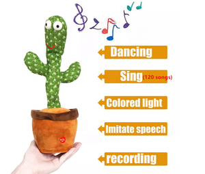 Peluche de Cactus parlante para niños, juguete de felpa recargable, inalámbrico, con diseño de cactus parlante - Product Image 2