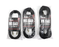 Kabel Gitar Kulit Berkualitas Tinggi Grosir 3M/5M/10M Menerima Pesanan OEM Kabel Instrumen Elektronik Kabel Audio