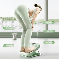 Planche inclinable réglable sur 19 niveaux avec minuteur, surface en caoutchouc antidérapante, en acier et PP, pour la relaxation musculaire et l'étirement des mollets, portable, durable, pour usage domestique et en salle de sport