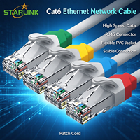 Kabel Jaringan Ethernet Starlink Cat5e Cat6 Cat7 1m 2m 3m 3 Meter 5m Kabel Patch Fiber Optik Cat 6 Kabel Ethernet Kabel Patch