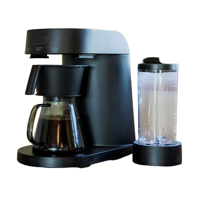 Household Compact 5-Cup Drip Coffee Machine with LED Display Digital Touch Screen, Timer, Auto Shut-Off, Dry-Boil Protection