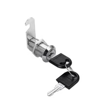 Serrure de porte de casier en acier moderne pour armoires de rangement d'hôtel et boîtes aux lettres avec clé métallique - Installation facile