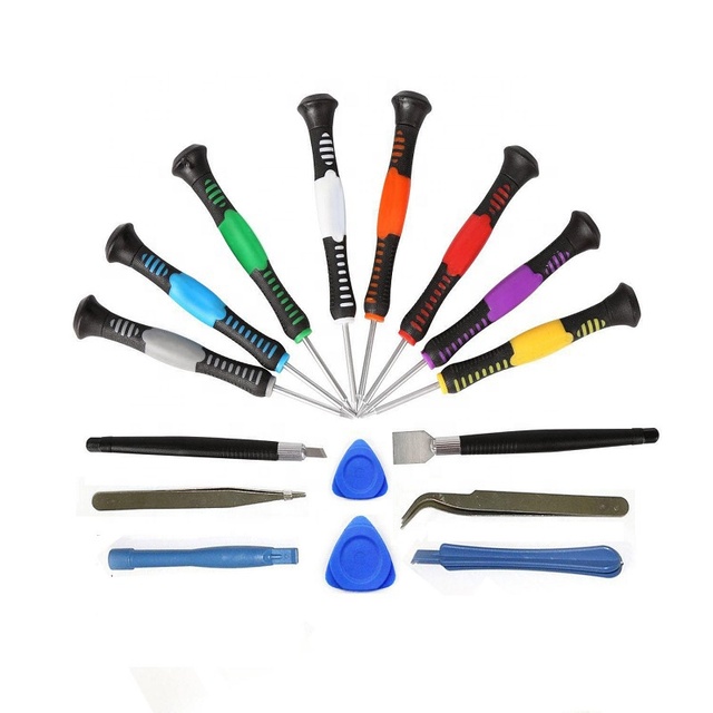 16-in-1 Mobile Phone Repair Kit Mini Tools Screwdriver Set with Plastic Handle DIY Industrial Grade OEM for Cellphone Repairs