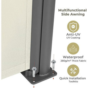Auvent commercial VERTAK durable pour la maison, protection UV pour patio, pare-soleil rétractable pliable double face - Product Image 3