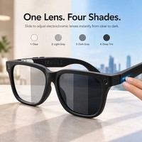 Lunettes intelligentes W711 AI avec caméra 4K 8M, charge Type-C, verres électrochromiques