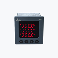 Compteur de puissance triphasé EASTSONG ES72 72mm Classe 0.5 kWh Facteur de puissance actif et réactif quatre quadrants 2DI RS485 Modbus LED rouge IP65