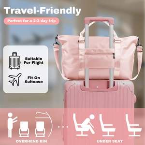 Sac de voyage de grande capacité avec tissu en nylon imperméable, organisation multi-poches, adapté aux voyages en avion - Product Image 2