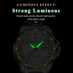 Reloj de Pulsera de Cuarzo de Lujo para Hombre POEDAGAR 883, 41 mm, con Indicador de Semana, Correa de Acero Inoxidable Luminosa, Resistente al Agua, con Esfera de Cristal - Product Image 2