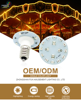 Alibaba 2025 Popular luz LED impermeable AC24V SMD LED Pixel lámpara E14 3528 luces de punto para parque temático IP65 cuerpo de plástico