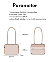 Sac à ordinateur portable en cuir et coton à motif lapin, nouvelle tendance coréenne et japonaise, 14 pouces, pour Apple MacBookPro/Air13