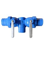 Robinet à bille trois voies pour filtre à eau, raccord de tuyau plat, connecteur de tuyau d'irrigation pour l'arrosage et l'irrigation