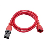 Cable de Extensión de Alimentación de Alta Potencia 30A 400V Compatible con Conector SAF-D-GRID a IEC320 C14 para Centro de Datos y Rack de Servidores de Alta Densidad