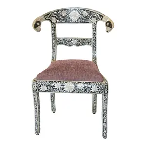 Silla de Diseño Moderno con Incrustaciones de Hueso, Tamaño y Color Personalizables, para Sala de Estar, Dormitorio, Hotel y Escuela - Product Image 5