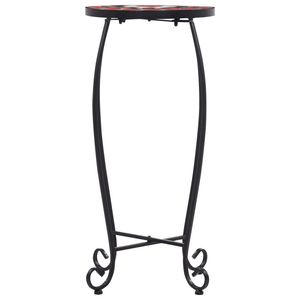 Set of 3 Outdoor and White Iron Tube <b>Tables</b> with Ceramic Tile Unique and Stylish Design - Product Image 4