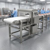 Détecteur de métaux pour l'alimentation en acier inoxydable, pour convoyeur de production alimentaire, multifréquence, haute précision, facile à utiliser, OEM ODM