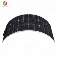 Panneau solaire flexible monocristallin ETFE 100W avec clip de batterie, DC USB multifonction, efficacité 22%, SS-M100W pour l'électronique