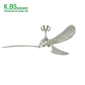 Low Profile Ventilador De Techo 52 Inch Intelligent Led Ceiling Fan With Light And Remote Control