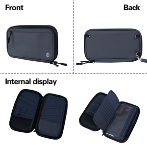 Portefeuille de voyage personnalisé en gros, portefeuille à bandoulière tendance, blocage RFID, porte-passeport familial pour hommes et femmes, matériau imperméable - Product Image 5