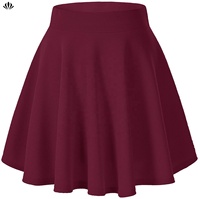 Marque privée femmes Extensible Évasée Chemise Décontractée Léger Mini Plissée Jupes Patineuses