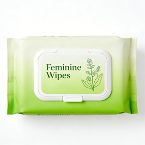 OEM/ODM Lingettes nettoyantes hydratantes pour les parties intimes féminines, sans alcool, formule à l'eau pure, douces et non irritantes - Product Image 1