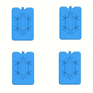 Bộ của 4 tái sử dụng gel nhựa <span class=keywords><strong>Ice</strong></span> Cooler hộp gói lớn tái sử dụng đá gạch gói cho làm mát ăn trưa Hộp túi giữ thực phẩm tươi - Product Image 3