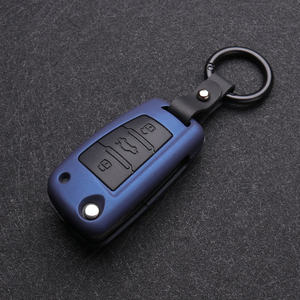 ABS Carbon Fiber Silicone Car Key Cover Protector Case for Audi <b>A3</b> A4 A5 C5 C6 8L 8P B6 B7 B8 C6 RS3 Q3 Q7 TT 8L 8V S3 Keychain - Product Image 2