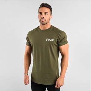 Vente en gros d'usine de t-shirts ajustés 100% coton de haute qualité pour hommes t-shirts avec logo pour hommes - Product Image 3