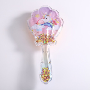 OT Elling Lovely, reative ranransparent Hell Hape Air Rush ITH equequines o irirls stustom atteratlin etangling Hairbrush - Product Image 4