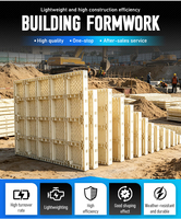 Système de coffrage modulaire en plastique réutilisable pour la construction de murs et de colonnes en béton pour les projets de construction