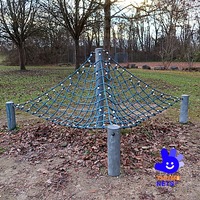 Pyramide d'escalade en corde pour enfants, équipement de terrain de jeu en forme de toile d'araignée, pour parcs et écoles, conception personnalisée
