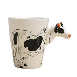 Solhui декоративные 3D керамические кофейные кружки с животным дизайном/Необычные чайные чашки с животными