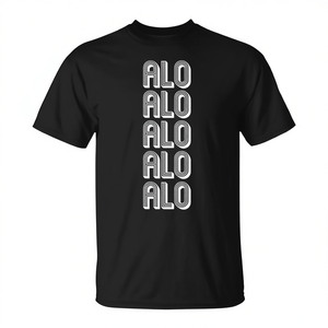 Camiseta de viaje Alo Waterloo Airport, color negro, unisex, talla M para adultos - Product Image 2