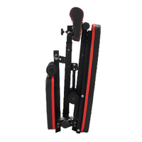 Ebest, équipement de fitness, haltère pliable à poids réglable, banc d'haltères plat avec câble en métal