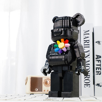 Ensemble de micro-blocs de construction Ours Violent Tournesol, Modèle 3D à emboîter, Jouet, Décoration de bureau de jeu, OEM