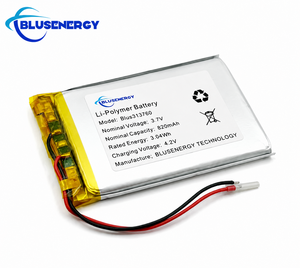 Batterie polymère au lithium 103665 haute résistance à la température, 3,7 V, 820 mAh, cellules en pochette – Offre Spéciale - Product Image 1