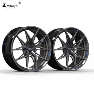 Rines de Aluminio Forjado Personalizados para Automóvil, 18 Pulgadas, Acabado Negro, Diseño Multirradio, Compatibilidad Universal para Mercedes - Product Image 3