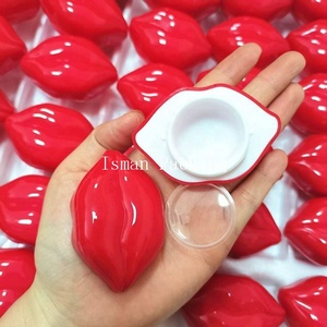 ISMAN ขายส่ง กระปุกครีมเปล่ารูปทรงริมฝีปากสีแดงชมพู ขนาด 10 กรัม บรรจุภัณฑ์ลิปบาล์ม ลิปกลอส สำหรับ<span class=keywords><strong>สาว</strong></span>ๆ - Product Image 3