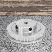 Poulie de distribution à bride en aluminium, poulie à courroie synchrone à simple bride dentée avec vis de réglage pour automatisation CNC et entraînement de moteur