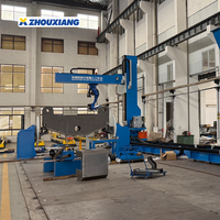 Nueva Estación de Trabajo Robótica de Soldadura Automática Zhouxiang H Beam con Riel de 12m para Soldadura de Estructuras de Acero